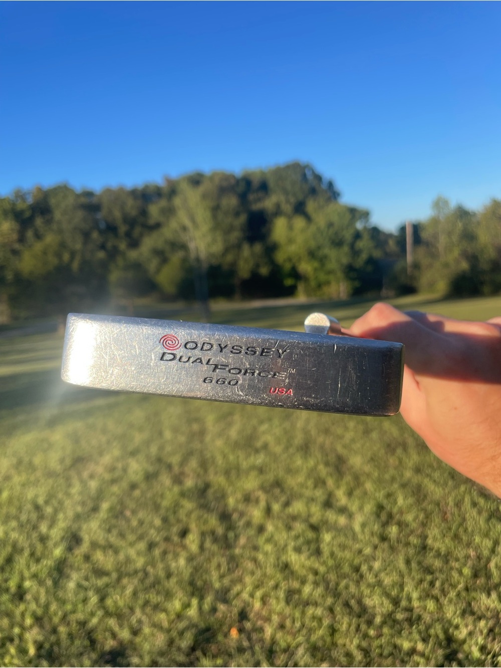 Odyssey Dual Force 660 Putter RH Blade Stronomic Shaft USA Good Condition 34”